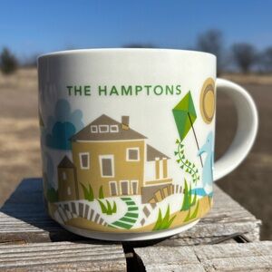 Starbucks The Hamptons You Are Here Ceramic Mug - White and Green